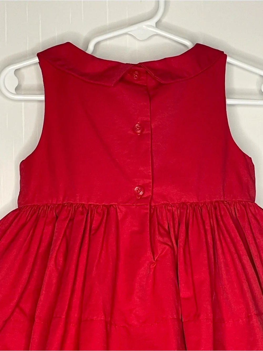 Janie and Jack 2012 Holiday Gift Red Tiered Party Dress Size 18-24 Month